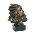 Indian Chief Copper Bust - 9" W x 12" H